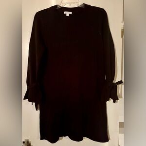 New York & Company Elegant Black Long Sleeve Dress